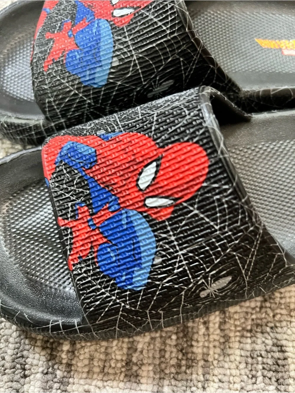Marvel Kids Slides Flip Flops Sandals Size 2
